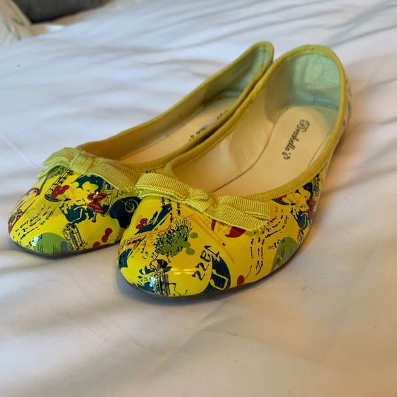 yellow ballet slippers